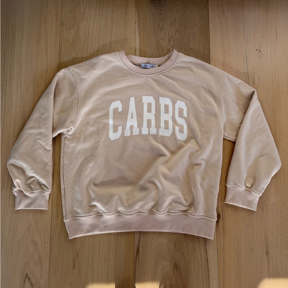 IMCTAH Tops - IMCTAH Carbs Sweatshirt Beige Size Medium